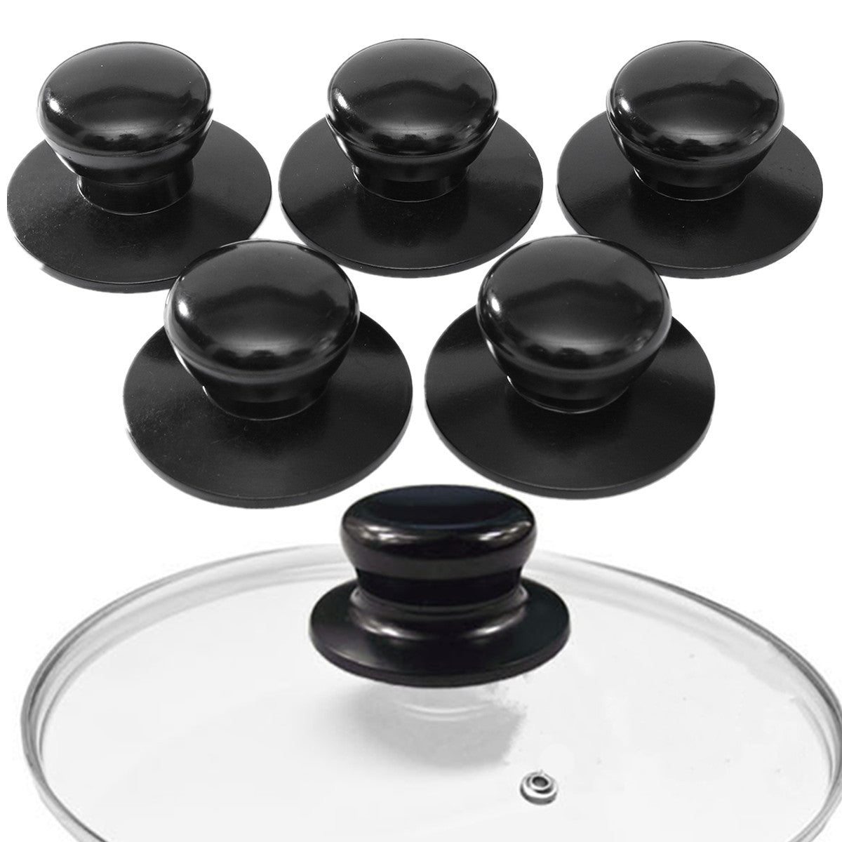 5Pc Cookware Pot Lid