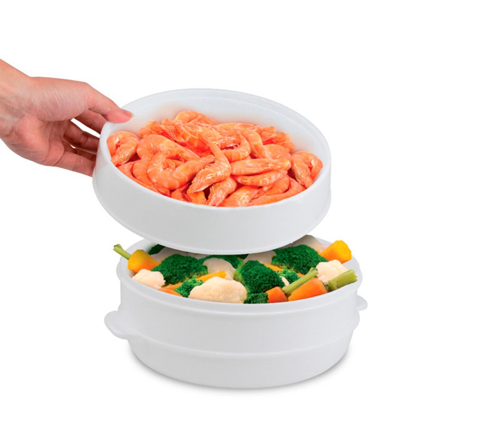 2 Tier Microwave Food Steamer