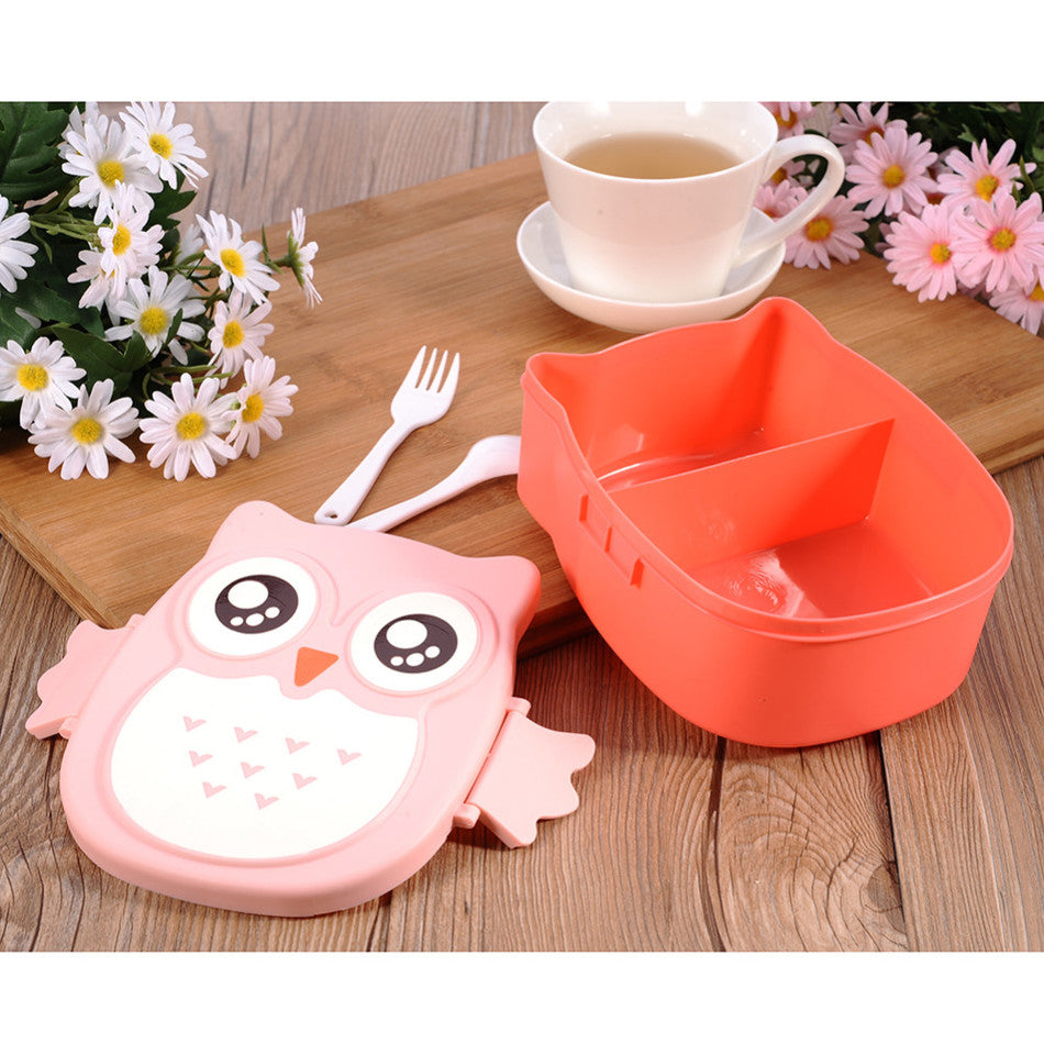 Cartoon Owl Lunch Box