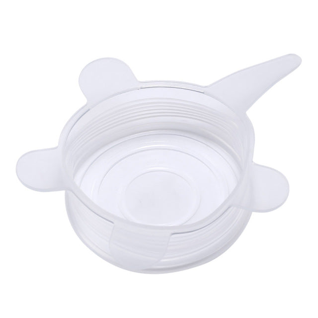 6 Pcs Universal Silicone Suction Lid