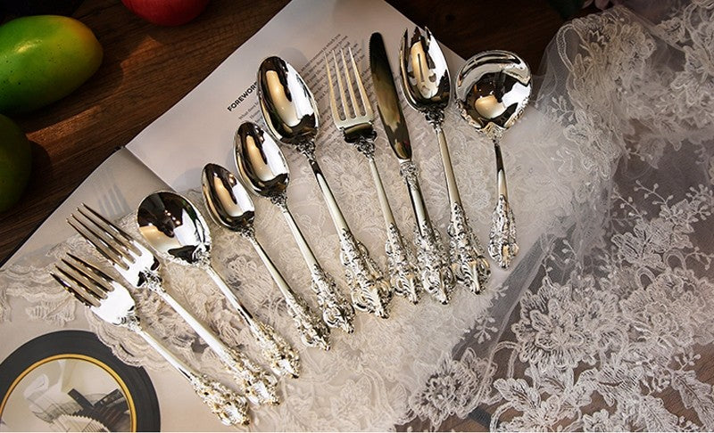 Luxury Western Silver Dinnerware