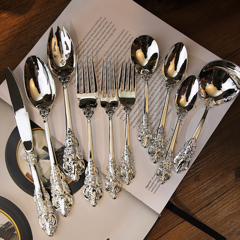 Luxury Western Silver Dinnerware