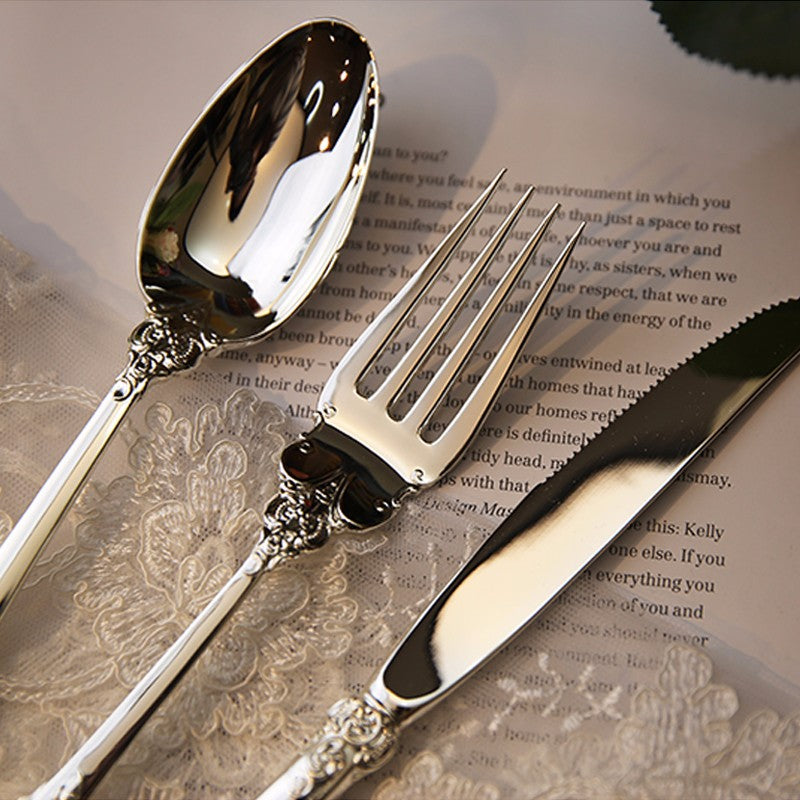 Luxury Western Silver Dinnerware