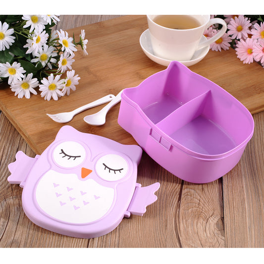 Cartoon Owl Lunch Box