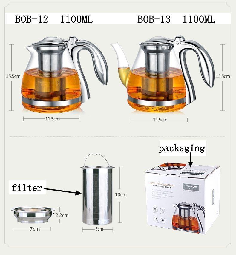 Elegant Glass Tea Pot