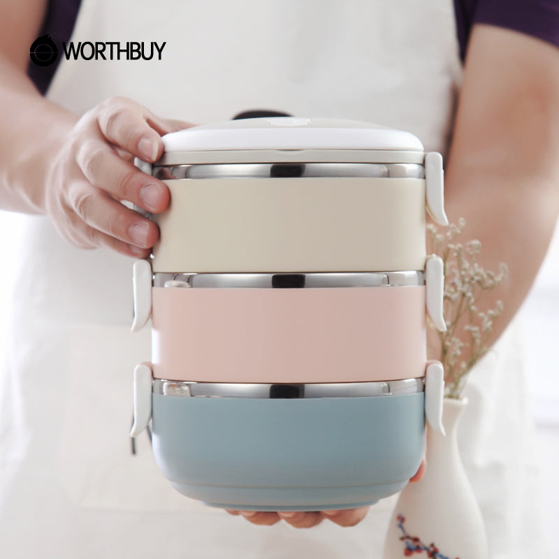 Portable Stainless Steel Lunch Box