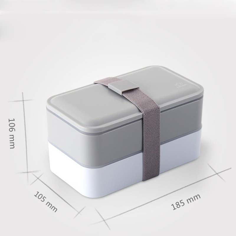 Portable Double Layer Lunch Box