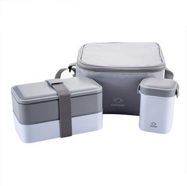 Portable Double Layer Lunch Box