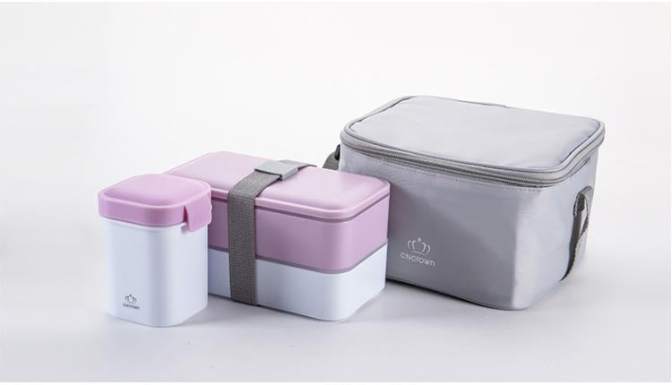 Portable Double Layer Lunch Box