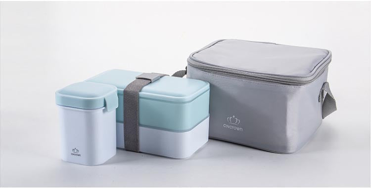 Portable Double Layer Lunch Box