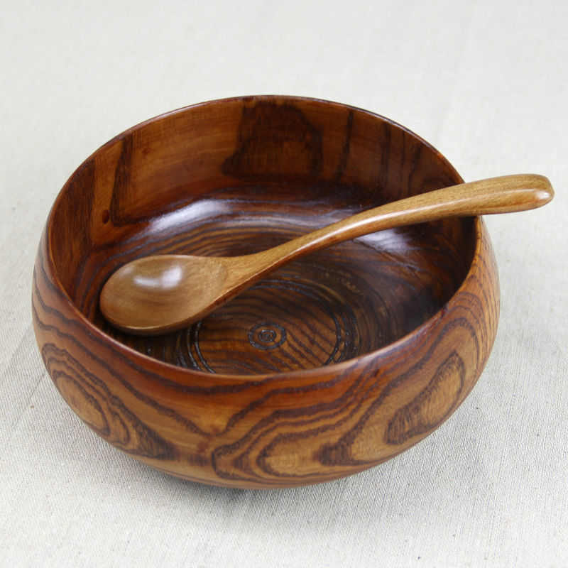 Wooden Soup Bowl