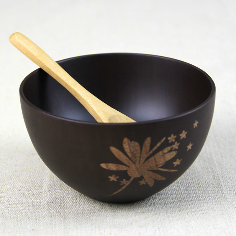 Wooden Soup Bowl