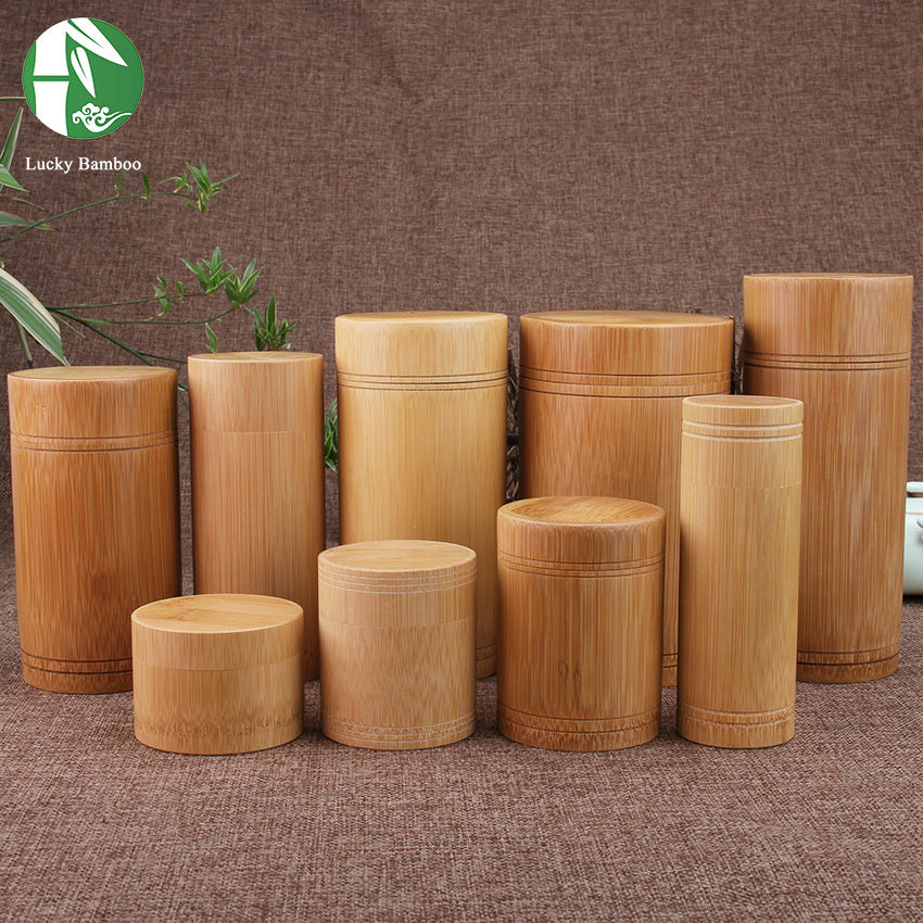 Bamboo Storage Jars