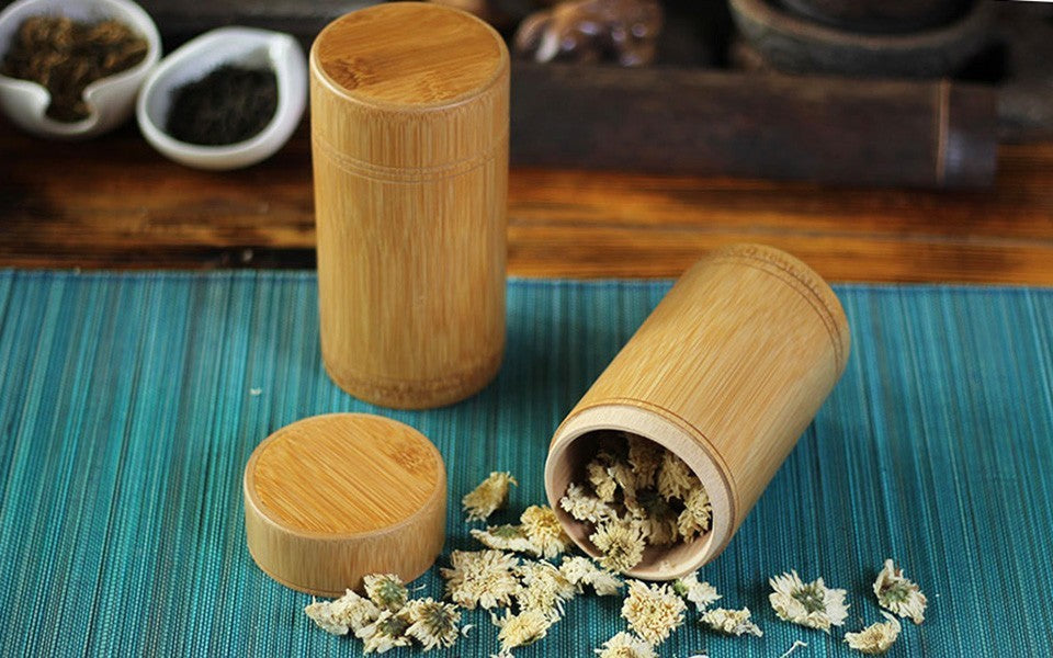 Bamboo Storage Jars