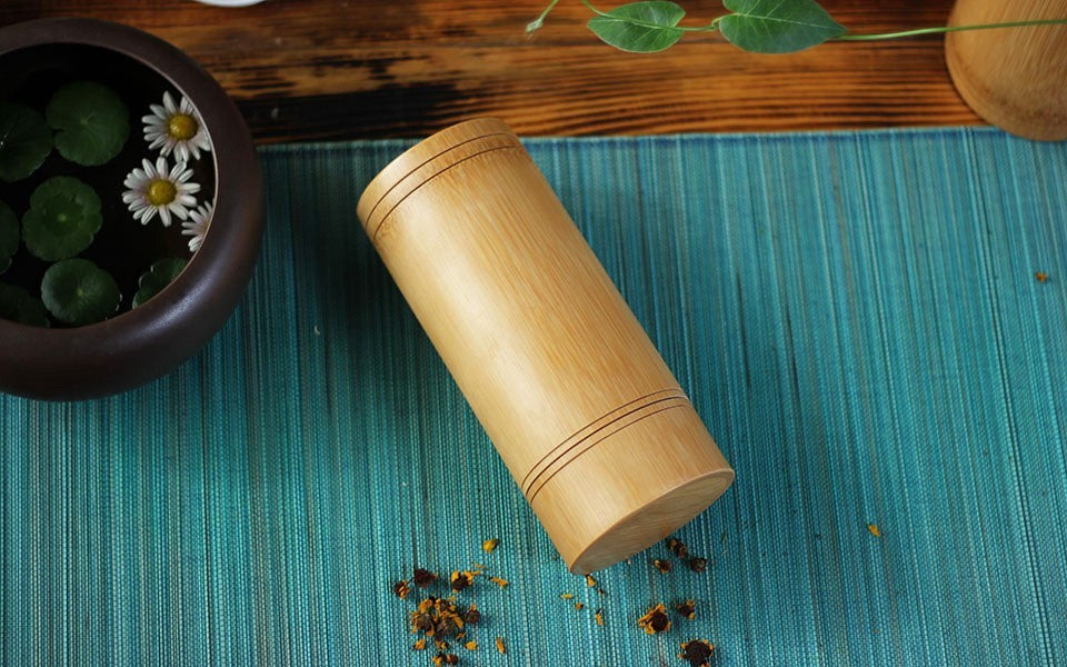 Bamboo Storage Jars