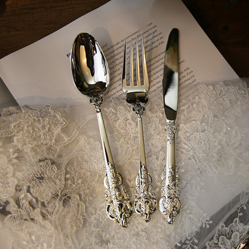 Luxury Western Silver Dinnerware