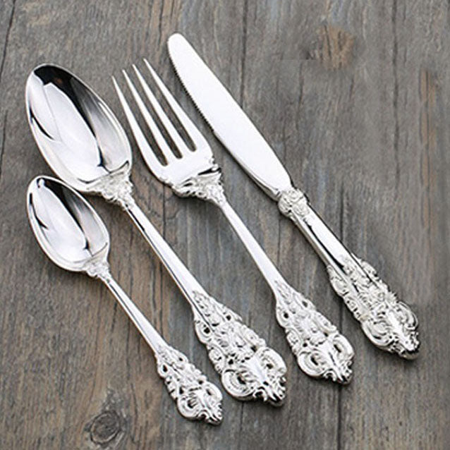 Luxury Western Silver Dinnerware