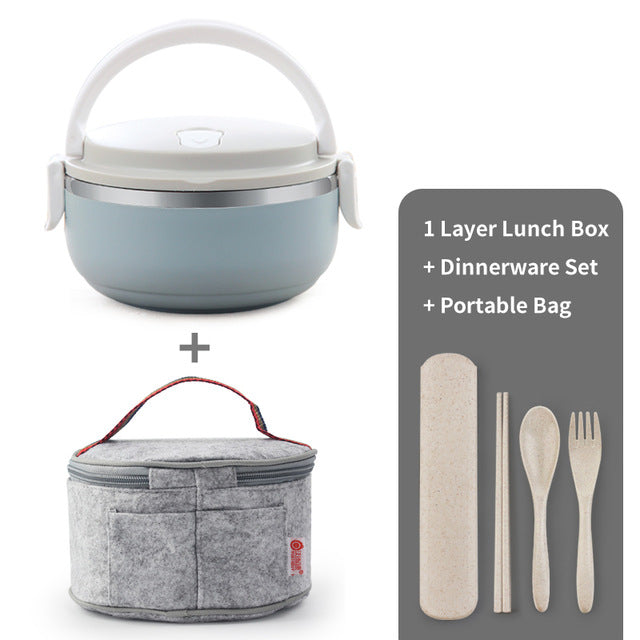 Portable Stainless Steel Lunch Box