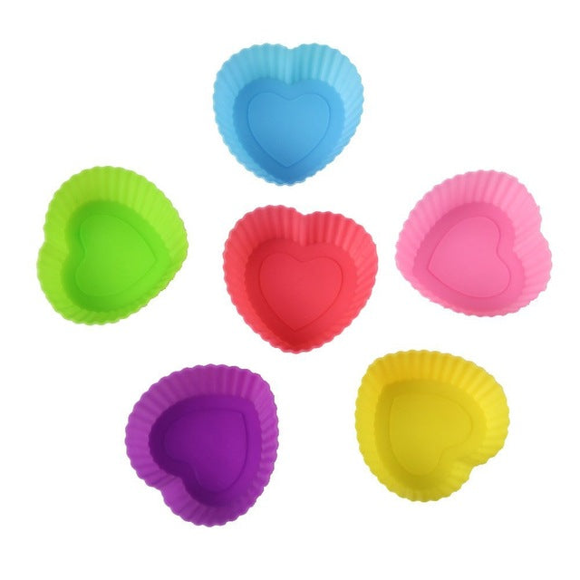 12pcs Silicone Cupcake Mold